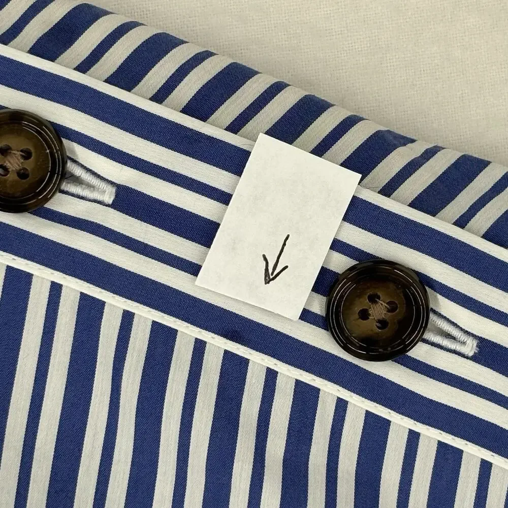 VERONICA BEARD Arabel gathered striped cotton-blend poplin dress Size 6 - Picture 12 of 12